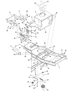 Part Location Diagram of 783-04806 MTD BRACKET-PIVOT BAR